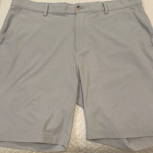 Greg Norman Collection Light Gray Flat Front Shorts